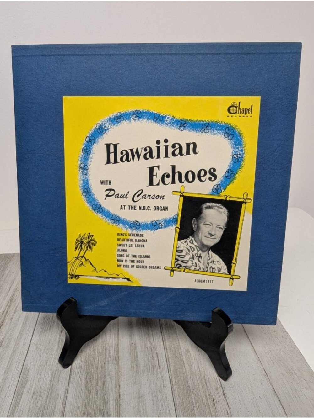 Paul Carson NBC Organ - 10" Red Vinyl Hawaiian Echoes Chapel Records LP 1217